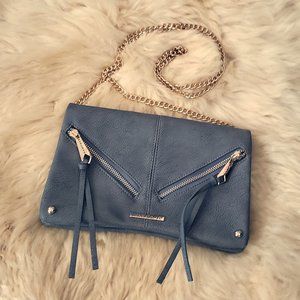 Rampage Gray Crossbody Bag w/ Gold Chain